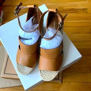 Tan Leather Espadrilles